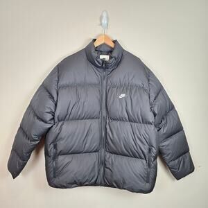 Nike Sportswear Club Mens Size XXL Black Therma-Fit Down Puffer Jacket IB2975